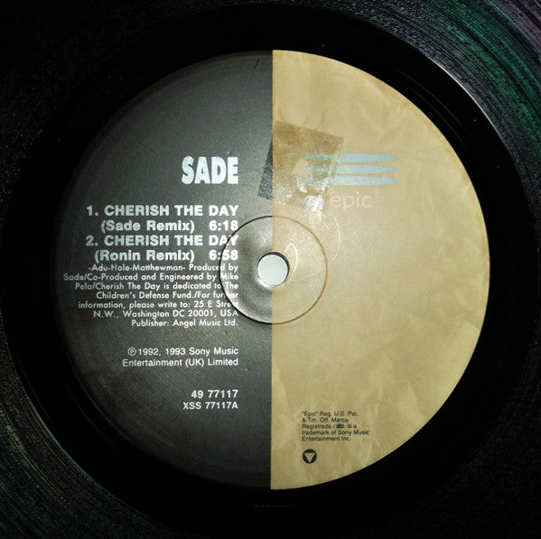 Sade : Cherish The Day (12", Ltd)