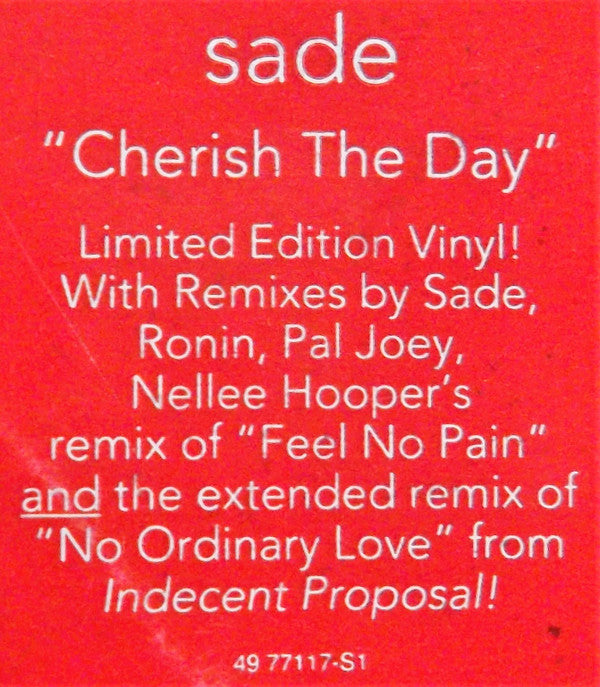 Sade : Cherish The Day (12", Ltd)