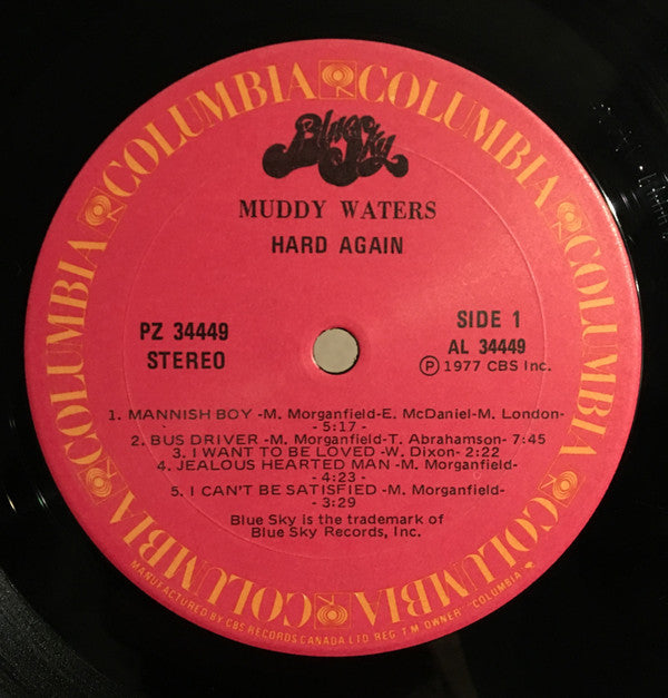 Muddy Waters : Hard Again (LP, Album)