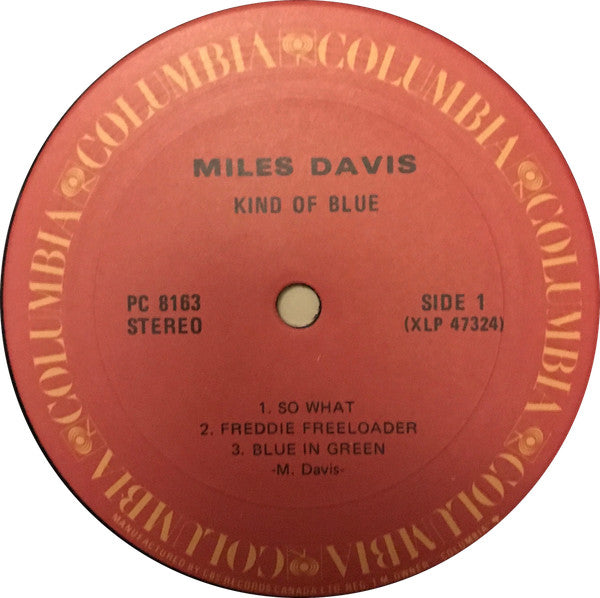 Miles Davis : Kind Of Blue (LP, Album, RE)