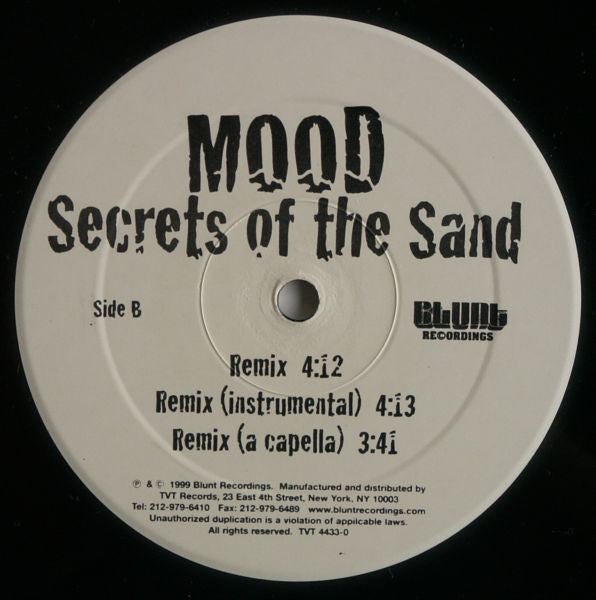Mood : Snakebacks / Secrets Of The Sand (12")
