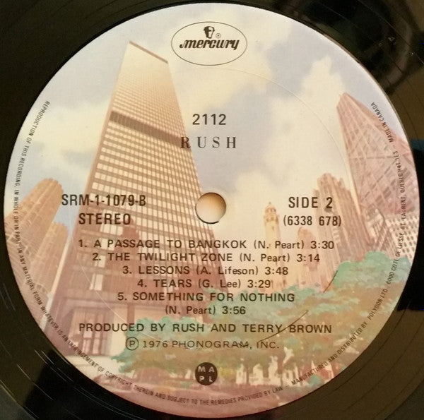 Rush : 2112 (LP, Album, Gat)