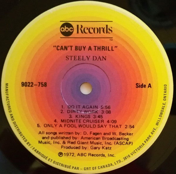Steely Dan : Can't Buy A Thrill (LP, Album, RE)