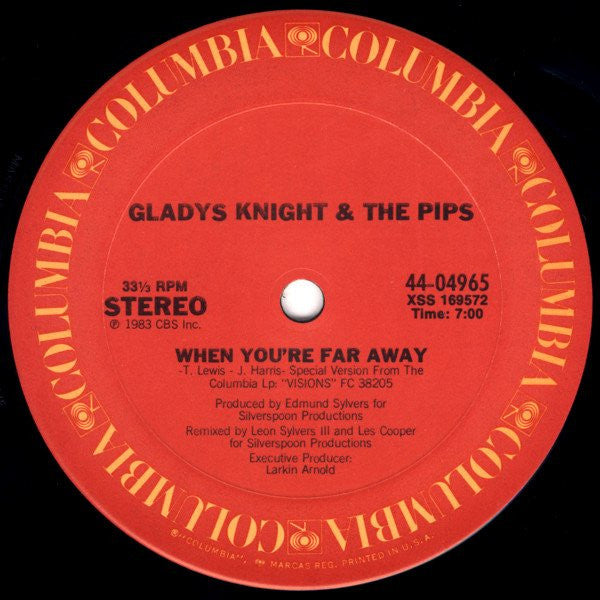 Gladys Knight And The Pips : When You're Far Away (12")