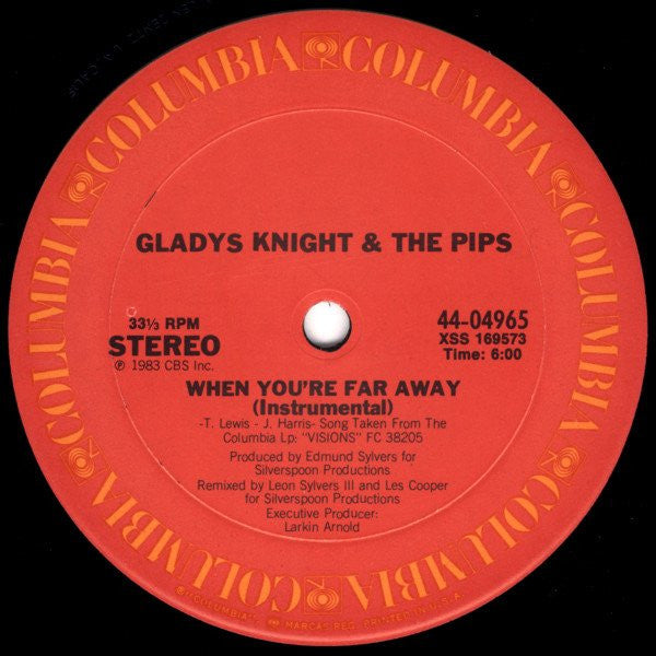 Gladys Knight And The Pips : When You're Far Away (12")
