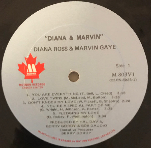 Diana Ross & Marvin Gaye : Diana & Marvin (LP, Album, RE, Spl)