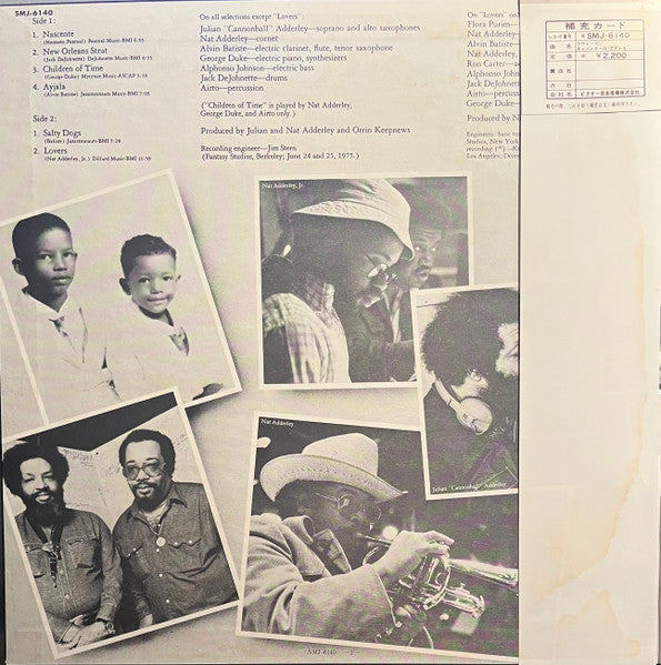 Cannonball Adderley : Lovers (LP, Album, Gat)