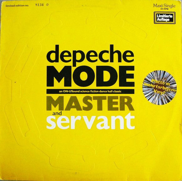 Depeche Mode : Master And Servant (An ON-USound Science Fiction Dance Hall Classic) (12", Maxi, Ltd, Num, Gre)