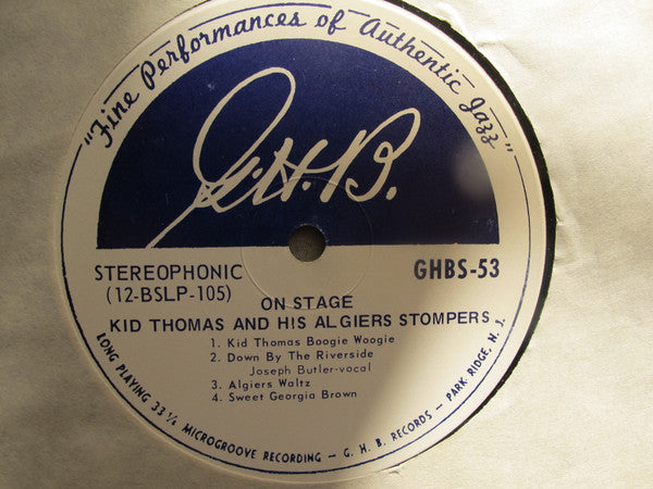 Kid Thomas And His Algiers Stompers : On Stage (LP)