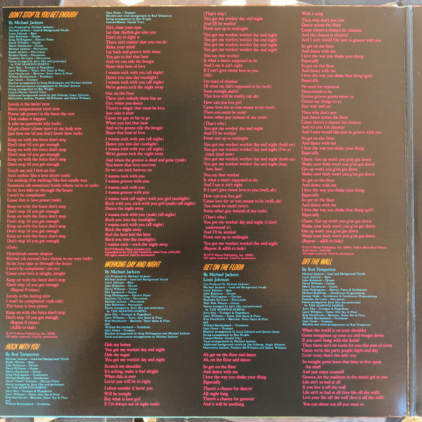 Michael Jackson : Off The Wall (LP, Album, San)