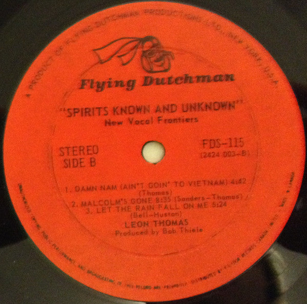 Leon Thomas : Spirits Known And Unknown (LP, Album)