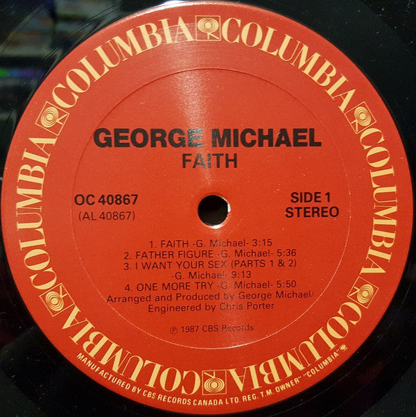 George Michael : Faith (LP, Album, RE)