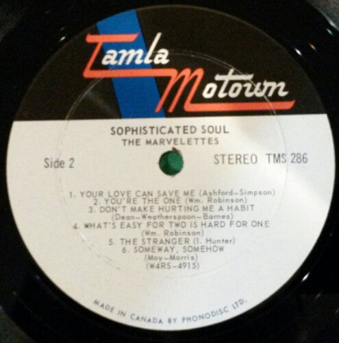 The Marvelettes : Sophisticated Soul (LP, Album)