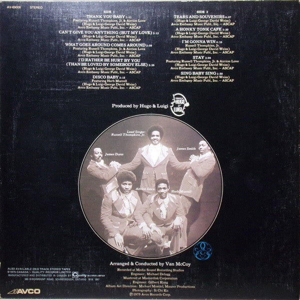 The Stylistics : Thank You Baby (LP, Album)