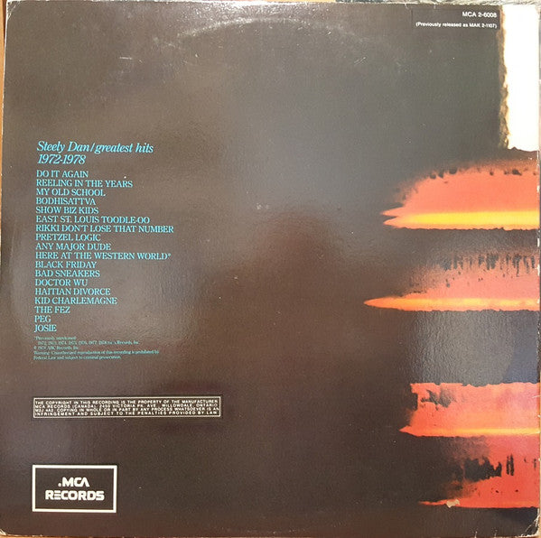 Steely Dan : Greatest Hits (2xLP, Comp, RE, Gat)