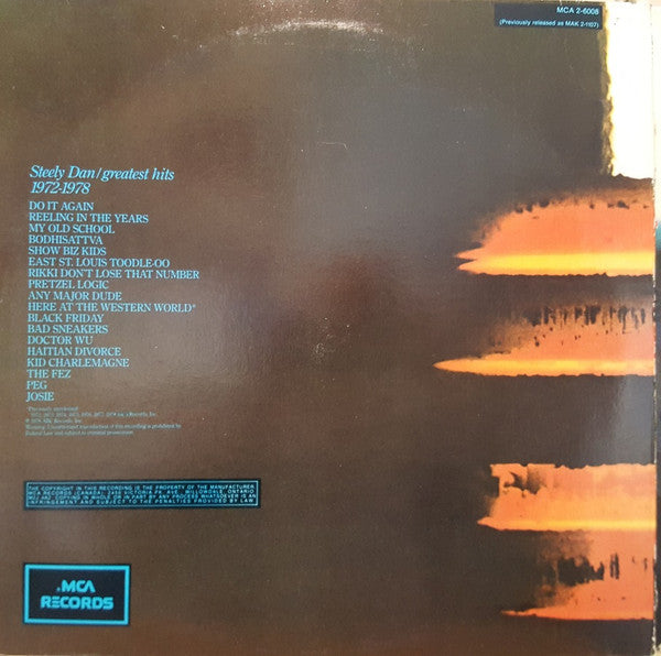 Steely Dan : Greatest Hits (2xLP, Comp, RE, Gat)