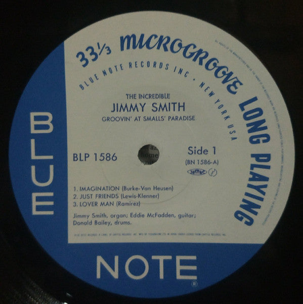 Jimmy Smith : Groovin' At Smalls' Paradise (Volume 2) (LP, Album, Mono, RE)
