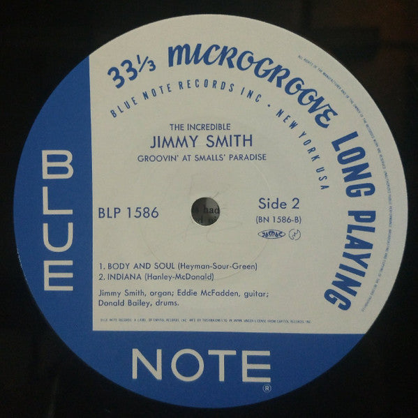 Jimmy Smith : Groovin' At Smalls' Paradise (Volume 2) (LP, Album, Mono, RE)
