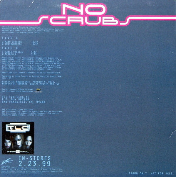 TLC : No Scrubs (12", Promo)