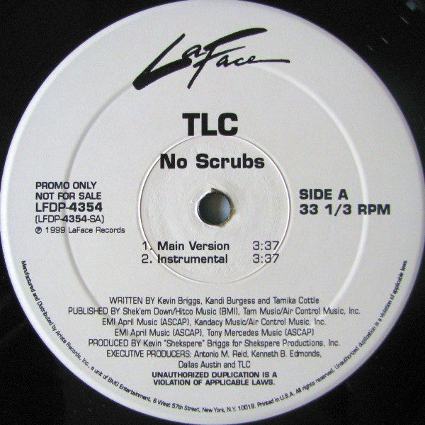 TLC : No Scrubs (12", Promo)