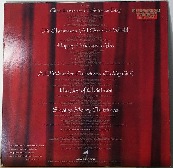 New Edition : Christmas All Over The World (LP, Album, Glo)