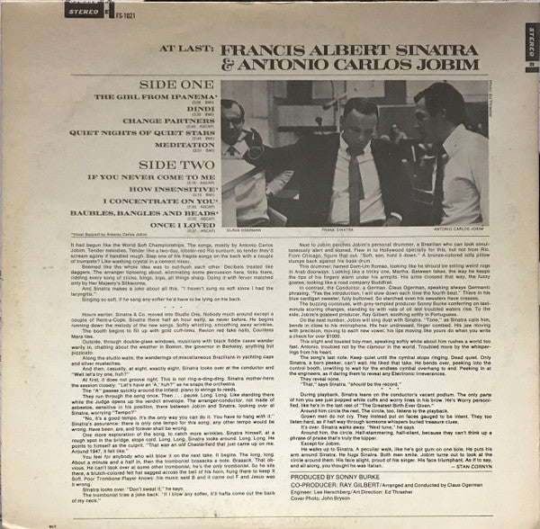 Frank Sinatra & Antonio Carlos Jobim : Francis Albert Sinatra & Antonio Carlos Jobim (LP, Album, M/Print)
