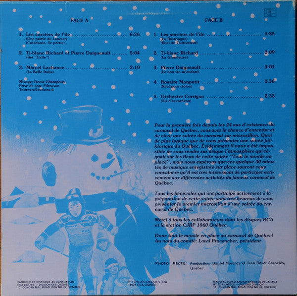 Various : "Tout L'Monde En Place" Au Carnaval de Québec (LP, Comp)