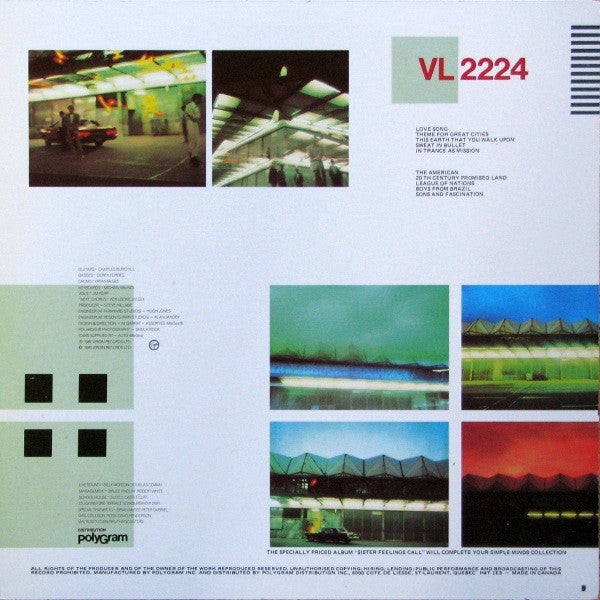 Simple Minds : Sons And Fascination (LP, Album)