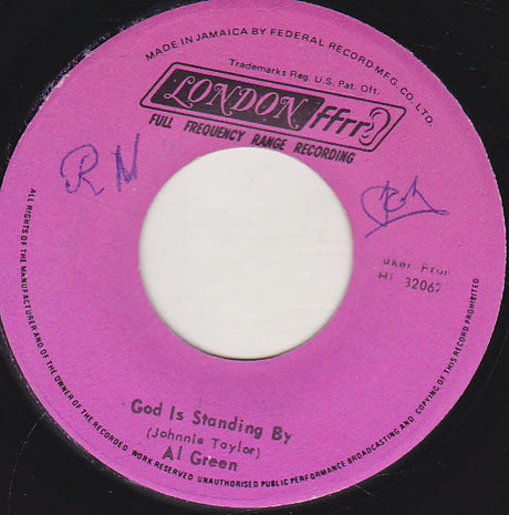 Al Green : God Is Standing By (7")