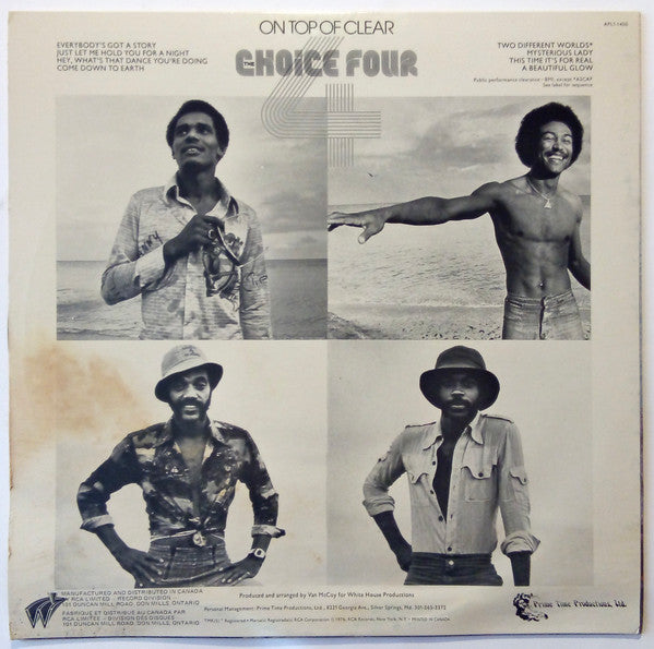 The Choice Four : On Top Of Clear (LP, Album, Dyn)