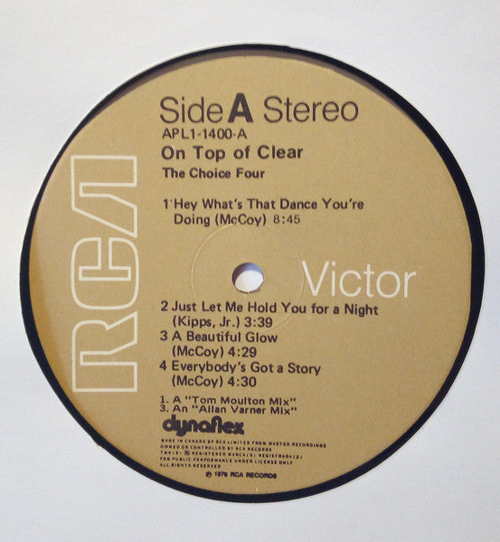 The Choice Four : On Top Of Clear (LP, Album, Dyn)