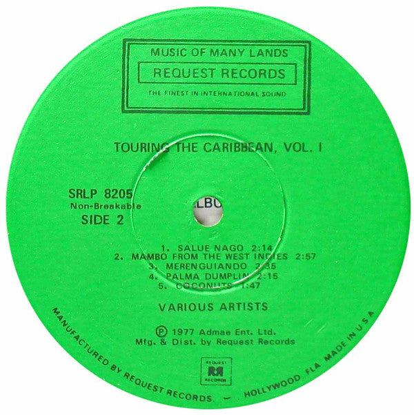 Various : Touring The Caribbean, Vol. I (LP)