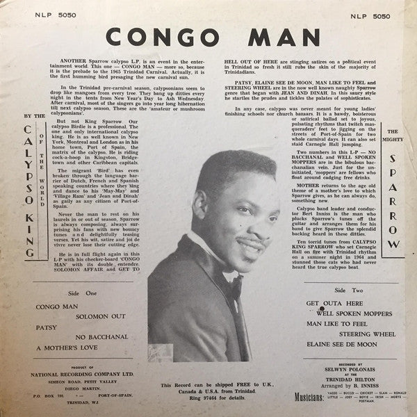 Mighty Sparrow : Congo Man (LP, Album)