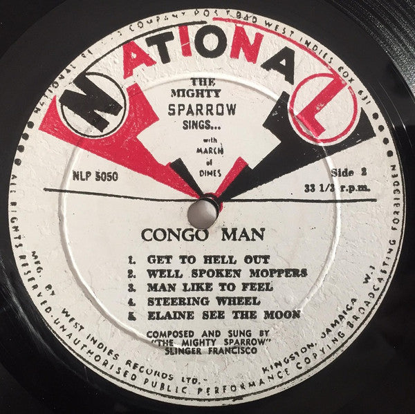 Mighty Sparrow : Congo Man (LP, Album)