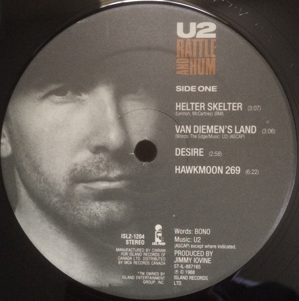 U2 : Rattle And Hum (2xLP, Album)