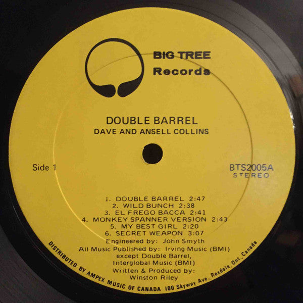 Dave & Ansel Collins : Double Barrel (LP, Album)