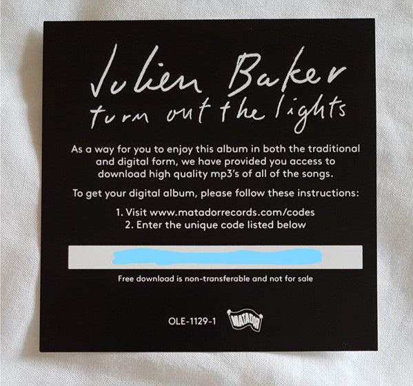 Julien Baker : Turn Out The Lights (LP, Album, Ltd, Ora)