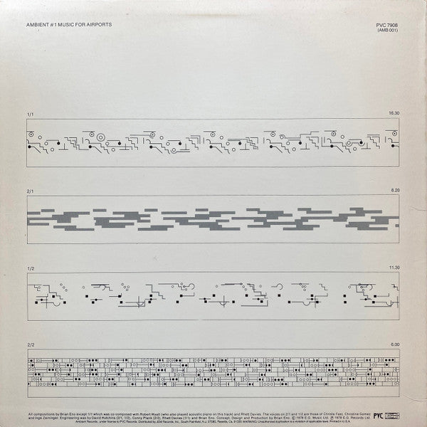 Brian Eno : Ambient 1 (Music For Airports) (LP, Album)