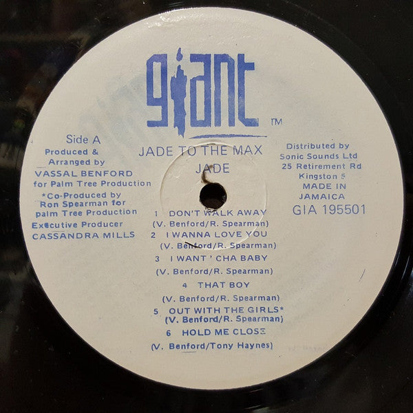 Jade (3) : Jade To The Max (LP, Album)