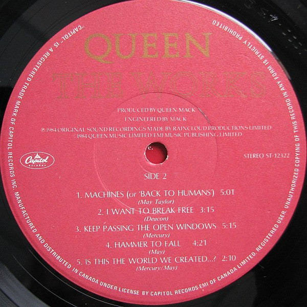 Queen : The Works (LP, Album)