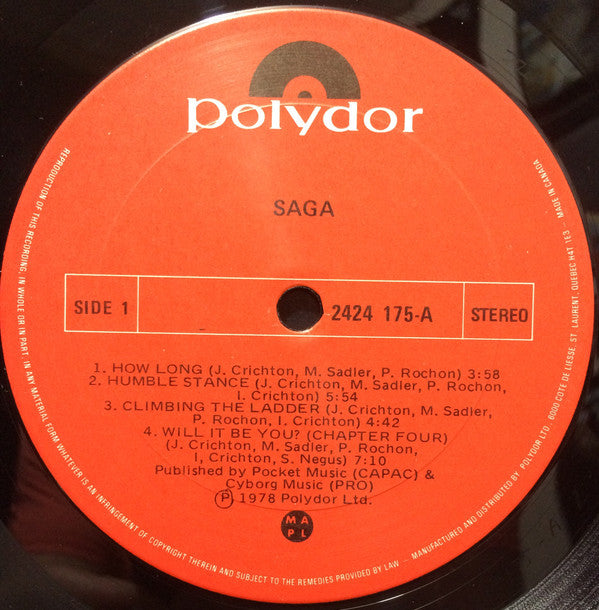 Saga (3) : Saga (LP, Album)