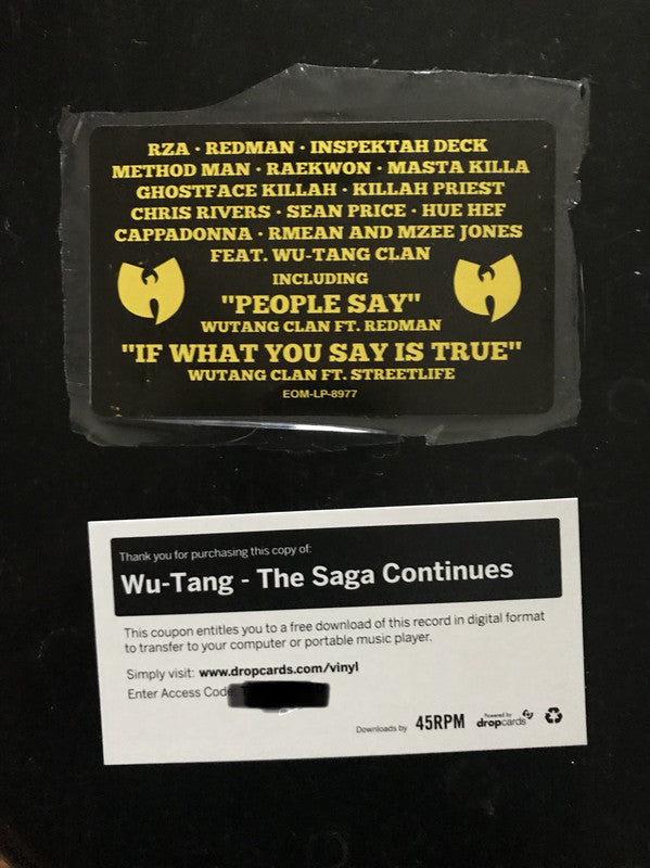 Wu-Tang Clan : The Saga Continues (2xLP, Album, Ltd, Blu)