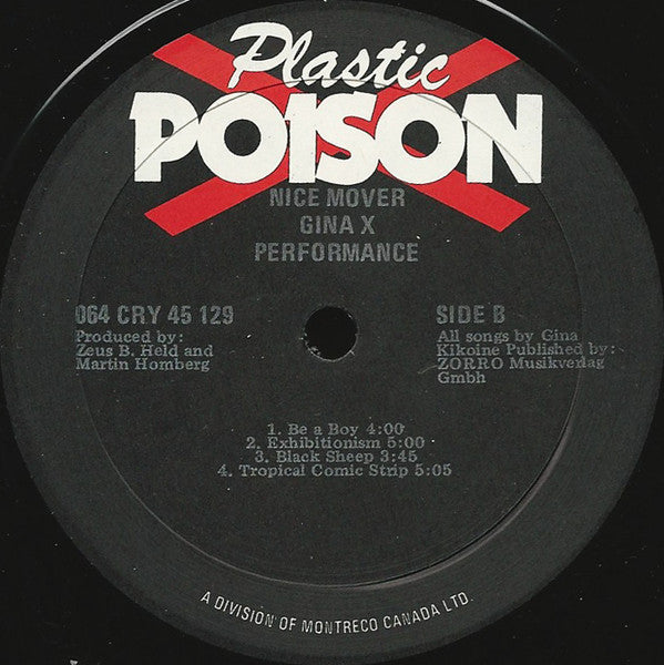 Gina X Performance : Nice Mover (LP, Album)