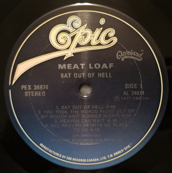 Meat Loaf : Bat Out Of Hell (LP, Album)