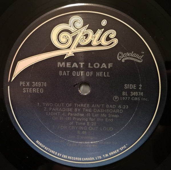 Meat Loaf : Bat Out Of Hell (LP, Album)