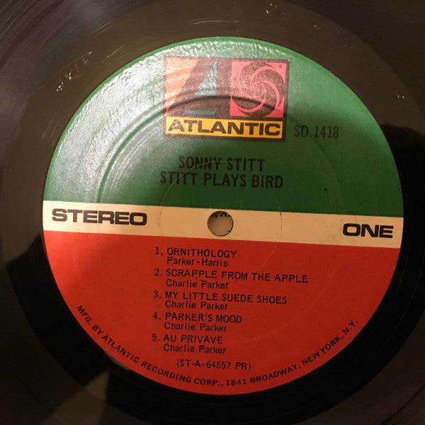 Sonny Stitt : Stitt Plays Bird (LP, Album, RE, PR )