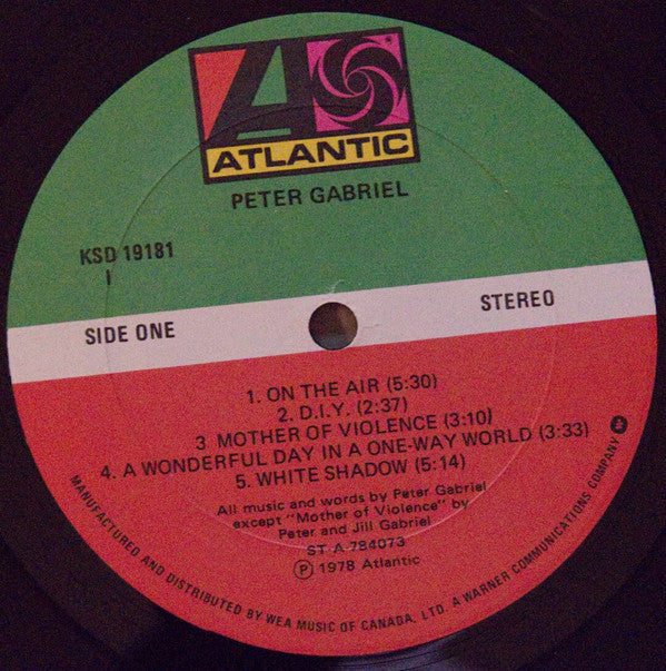 Peter Gabriel : Peter Gabriel (LP, Album, Imp)