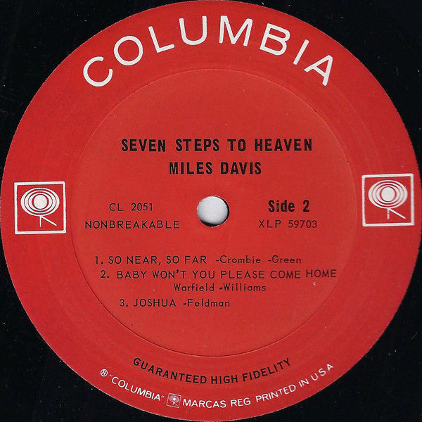 Miles Davis : Seven Steps To Heaven (LP, Album, Mono, Ter)