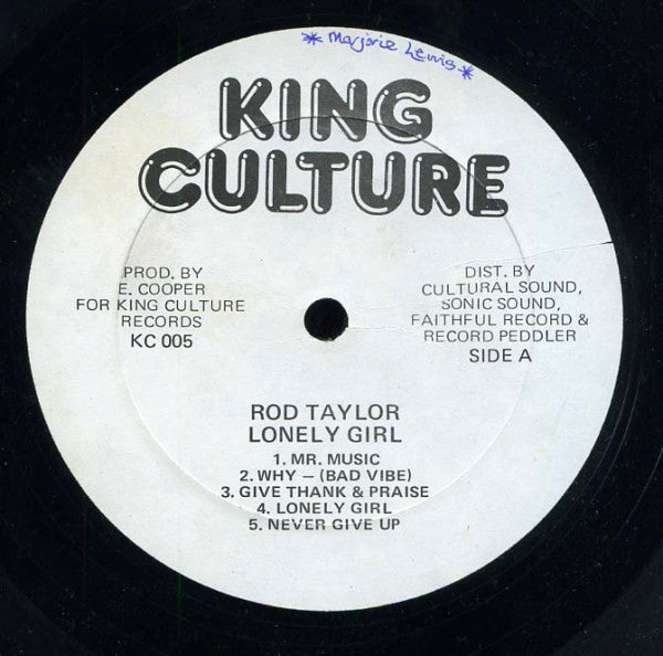 Rod Taylor : Lonely Girl (LP, Comp)
