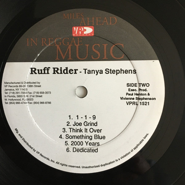 Tanya Stephens : Ruff Rider (LP, Album)